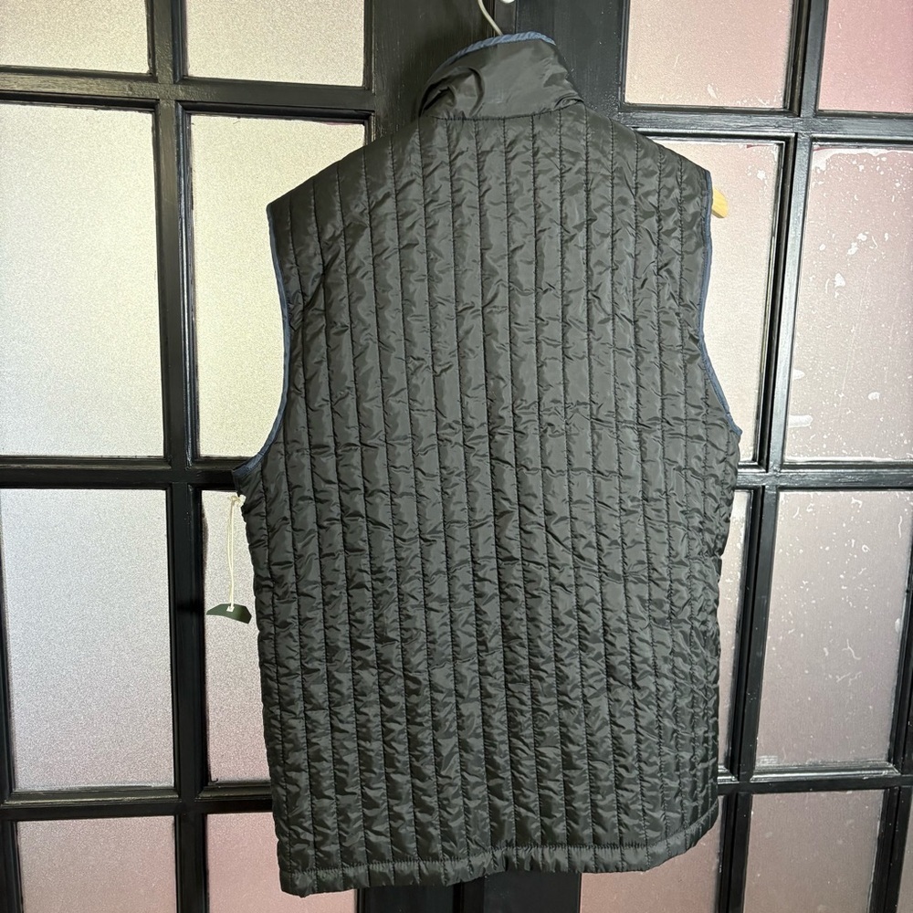 Mutual Weave Quilted Puffer Vest Mens Green Zip Lightweight Outdoor Casual S - Picture 5 of 9